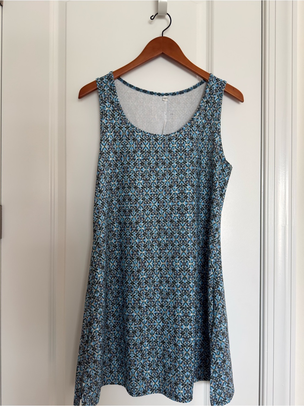Nuu Muu Sleeveless Blue Patterned Women's Activedress
